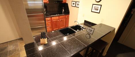 아파트, 침실 1개 | 전용 주방 | 냉장고, 전기 주전자, 토스터, 식탁