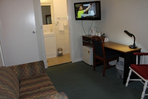 Blackout drapes, free WiFi, bed sheets