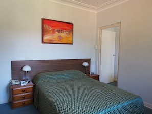 Blackout drapes, free WiFi, bed sheets