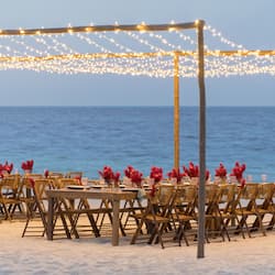 Outdoor wedding area