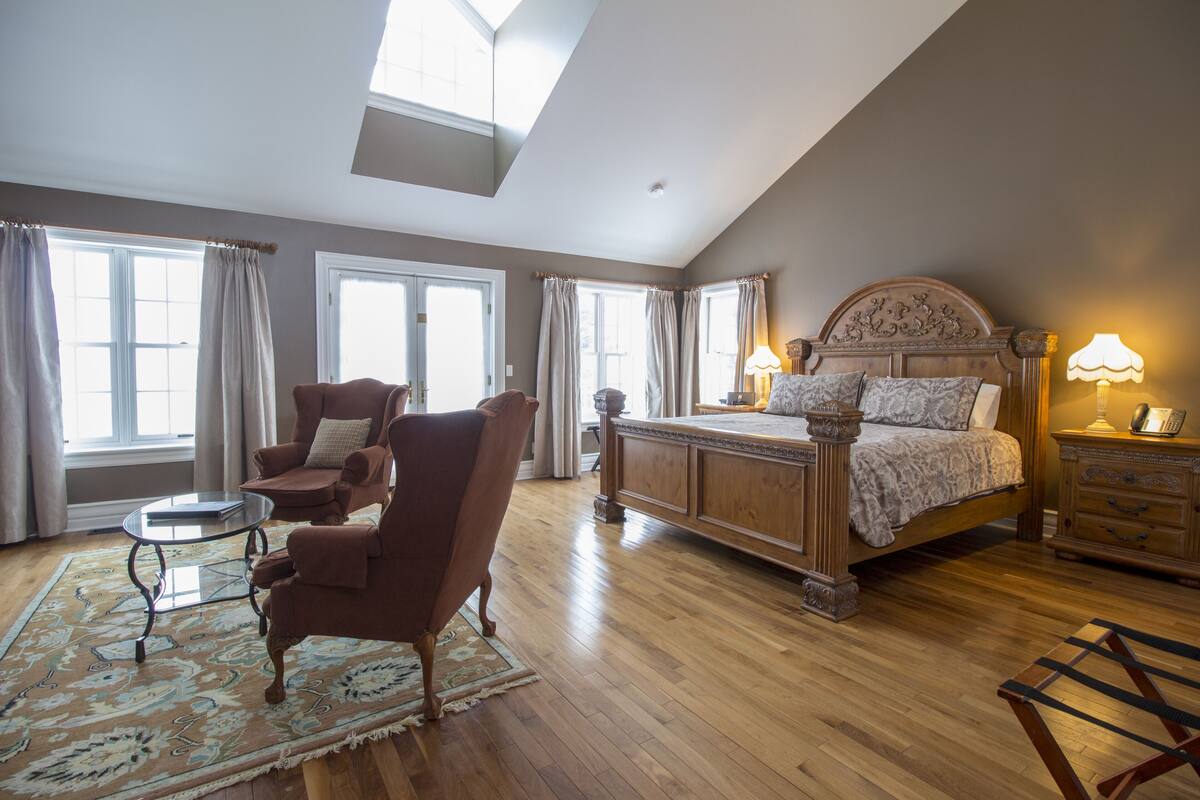 Casa de campo superior, 1 cama King size | 1 habitación, caja de seguridad en la habitación y wifi gratis 