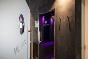 Sauna, bain à remous, hammam, hammam, gommages corporels