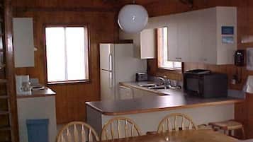 Fridge, microwave, dishwasher, coffee/tea maker