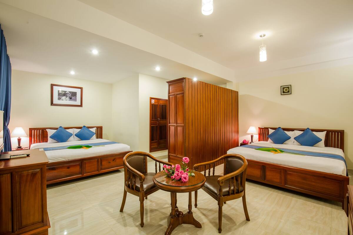 Family Quadruple Room, 2 Queen Beds, City View | Minibar, in-room safe, desk, WiFi (free)
