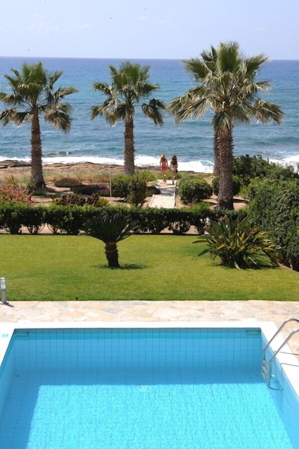 Exclusive Villa, 3 Bedrooms, Private Pool, Beachfront | Terrace/patio