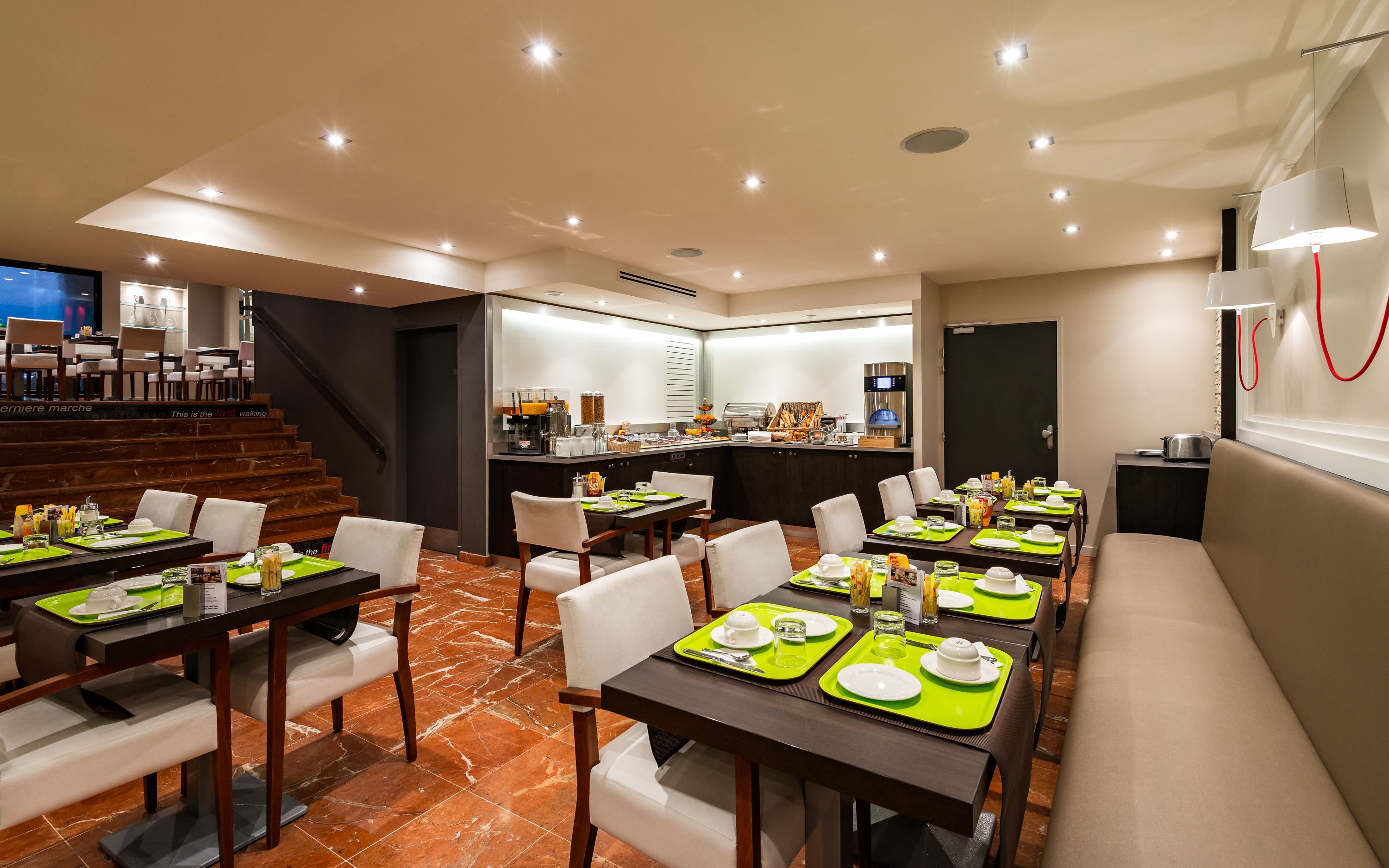 daily buffet breakfast (eur 18.5 per person)