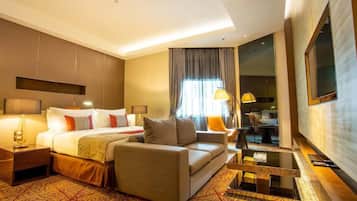 Suite de luna de miel, 1 cama King size | 1 habitación, ropa de cama de alta calidad y minibar