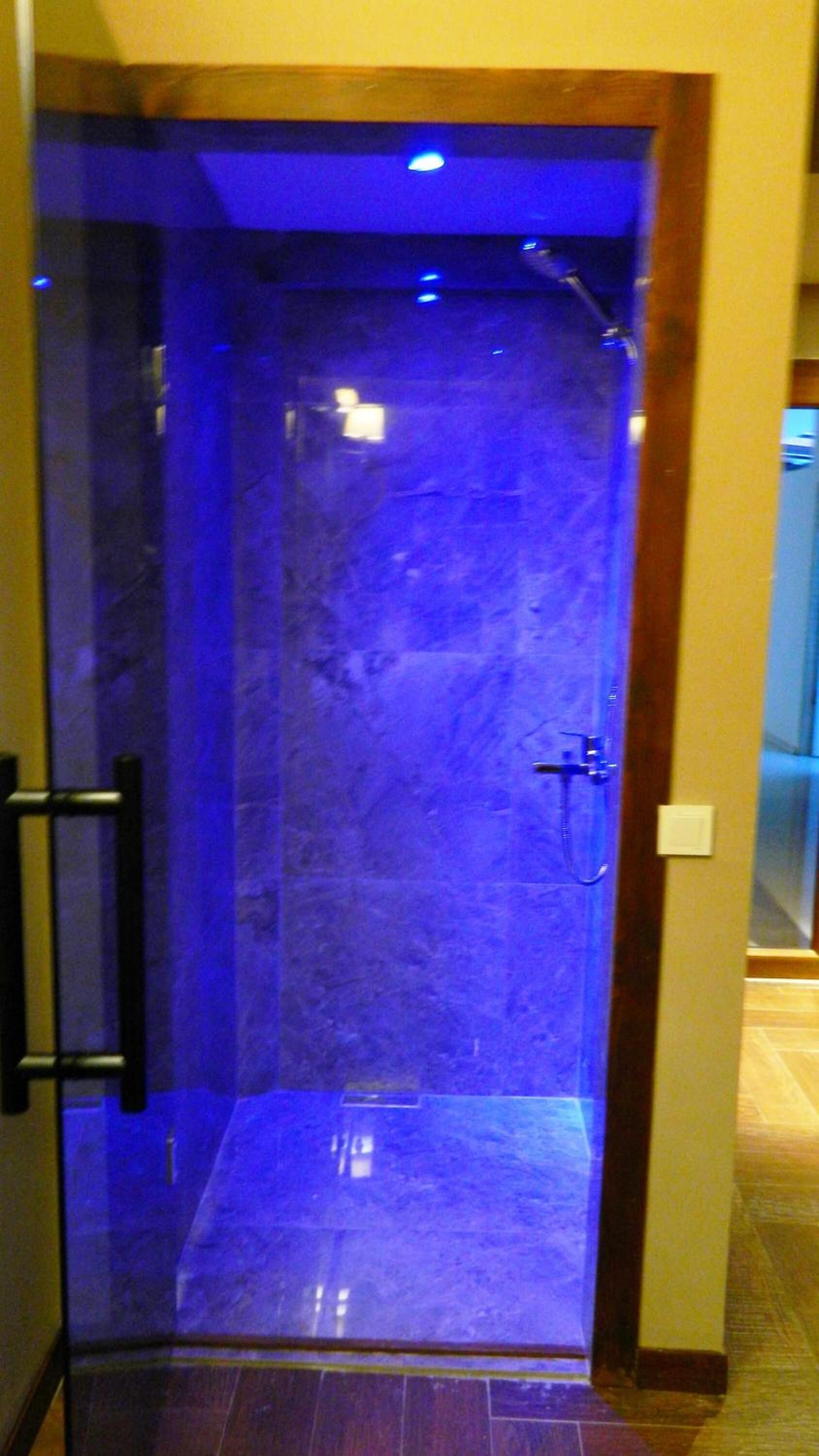 shower, free toiletries, hair dryer, slippers