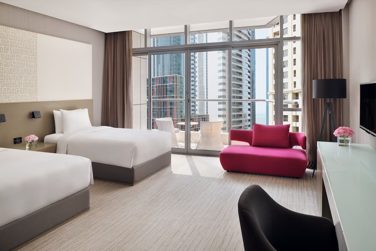 Premium-Zimmer, 2 Einzelbetten, Balkon | Ausblick vom Zimmer