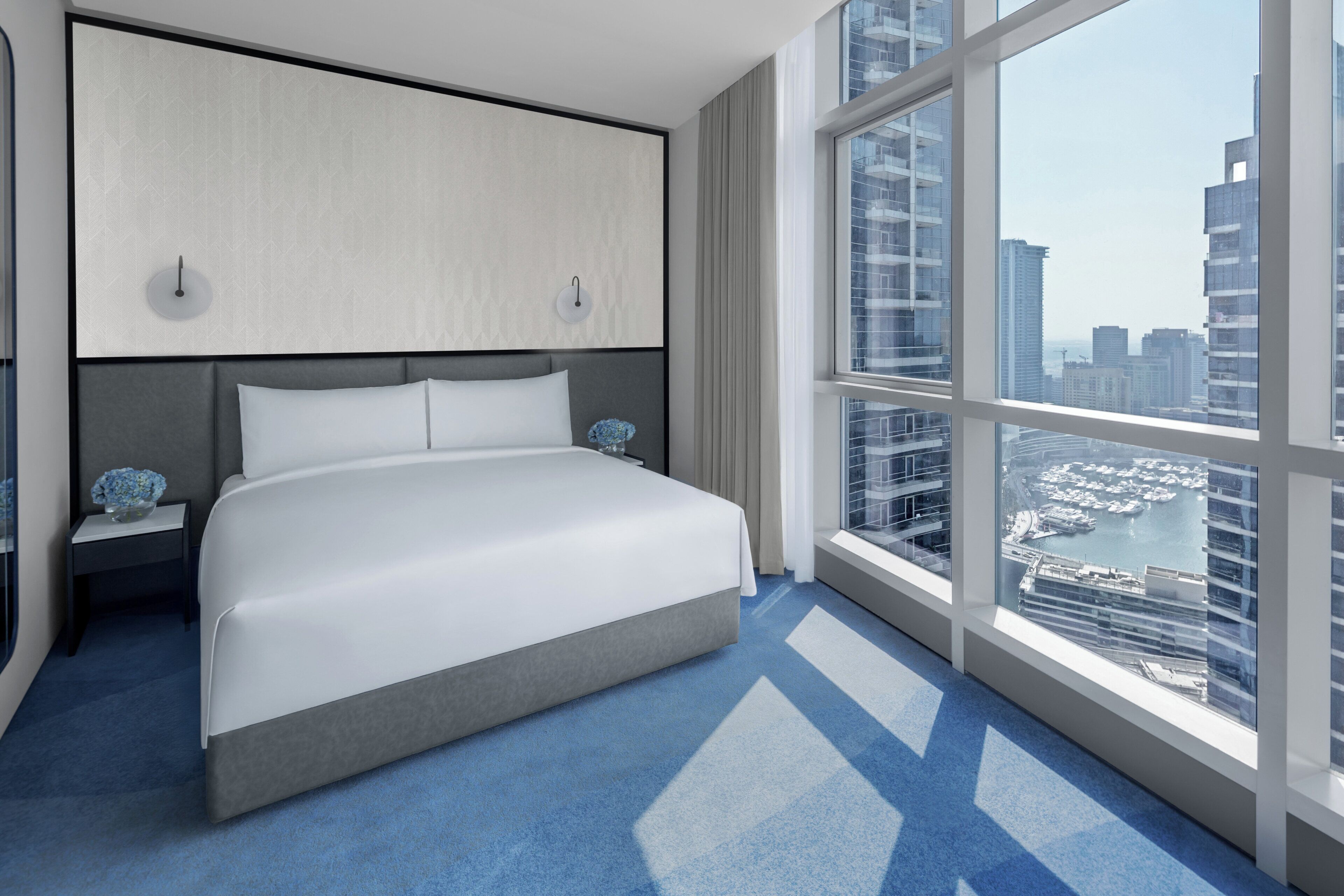 Habitación, 2 habitaciones, balcón (Residence, JBR View) | Ropa de cama de alta calidad y minibar 