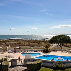 Uitzicht op strand/zee