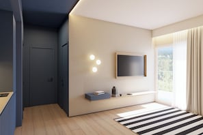 Suite Junior, 1 chambre, terrasse | Coin séjour