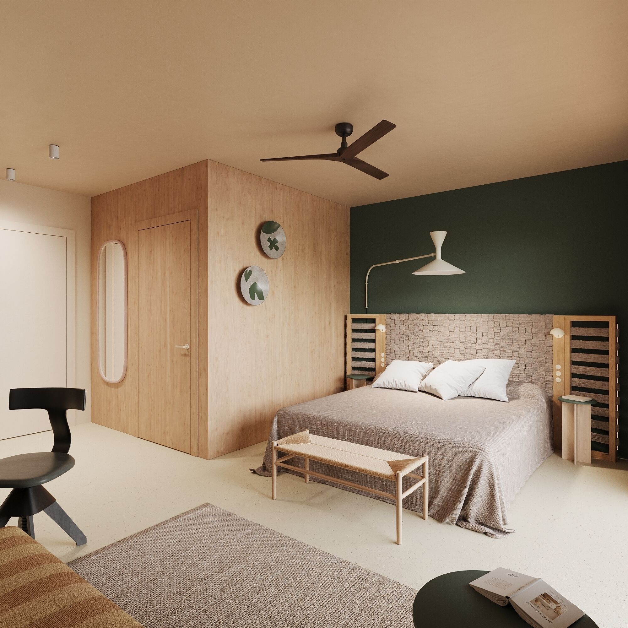 panoramic double room | in-room safe, individually furnished, desk, soundproofing