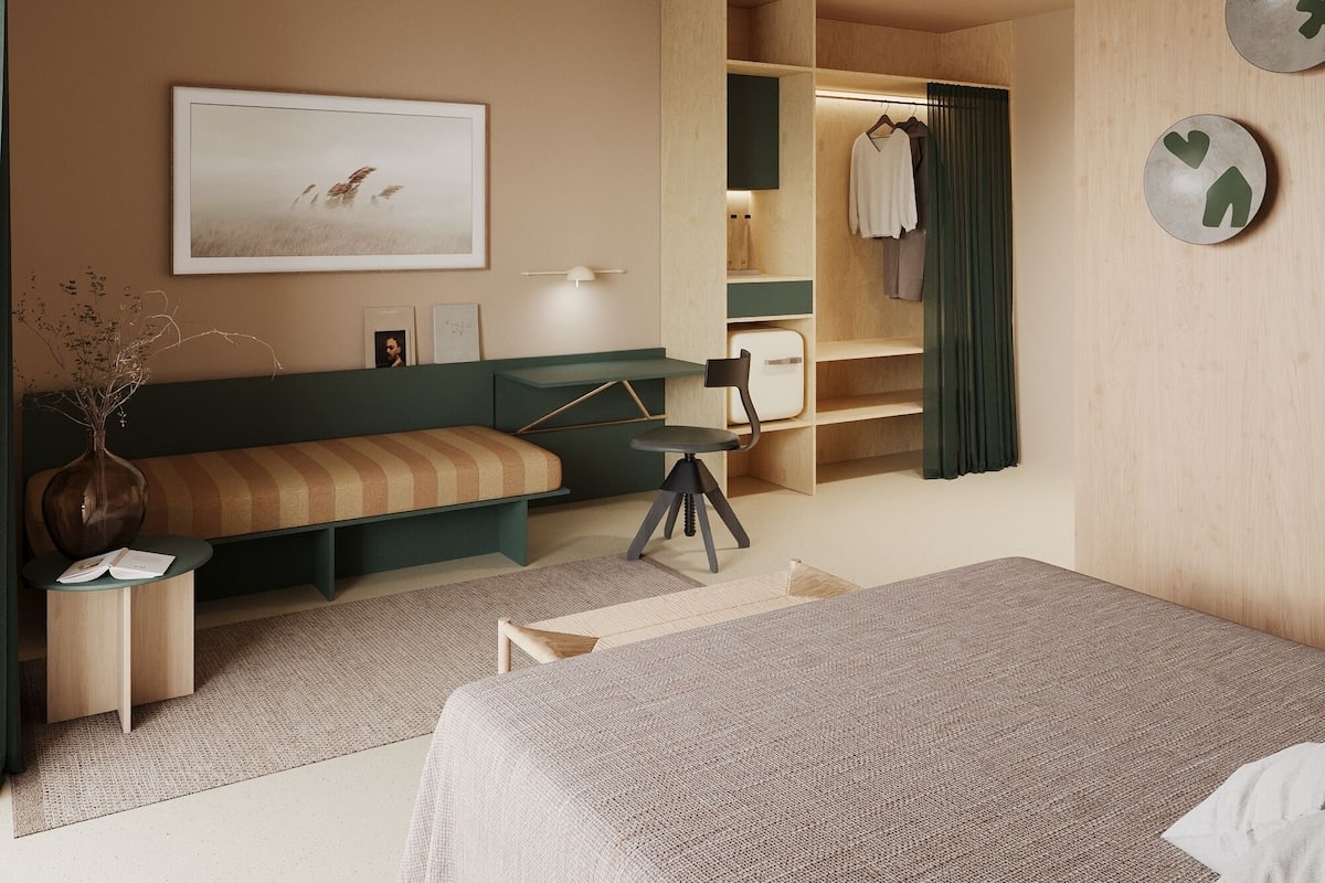 Habitación doble panorámica | Caja de seguridad en la habitación, muebles diferentes y escritorio