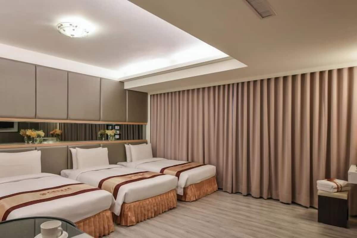 Down duvets, blackout curtains, free WiFi, bed sheets