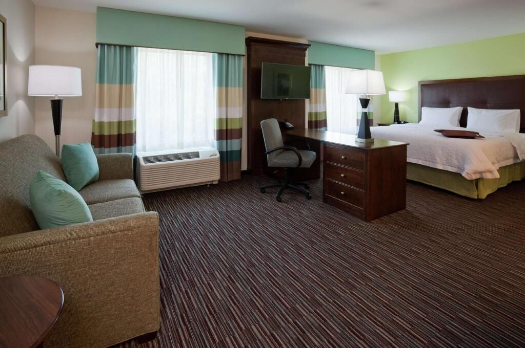 In-room safe, desk, laptop workspace, blackout curtains