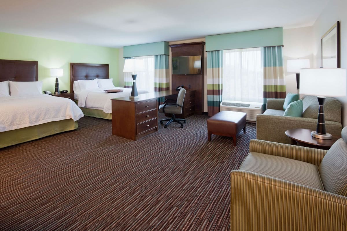 In-room safe, desk, laptop workspace, blackout curtains