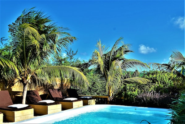 Outdoor pool, free cabanas, sun loungers