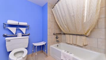 Free toiletries, hair dryer, towels