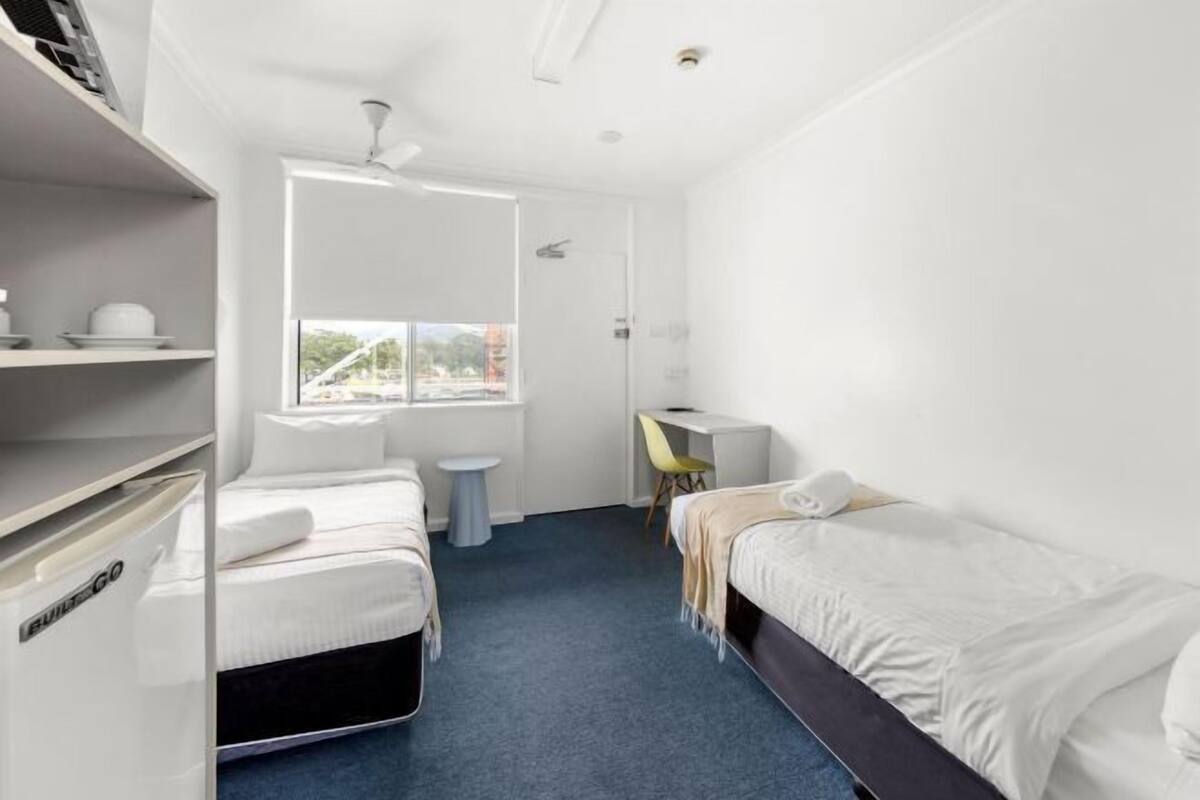 Desk, WiFi (free), bed sheets