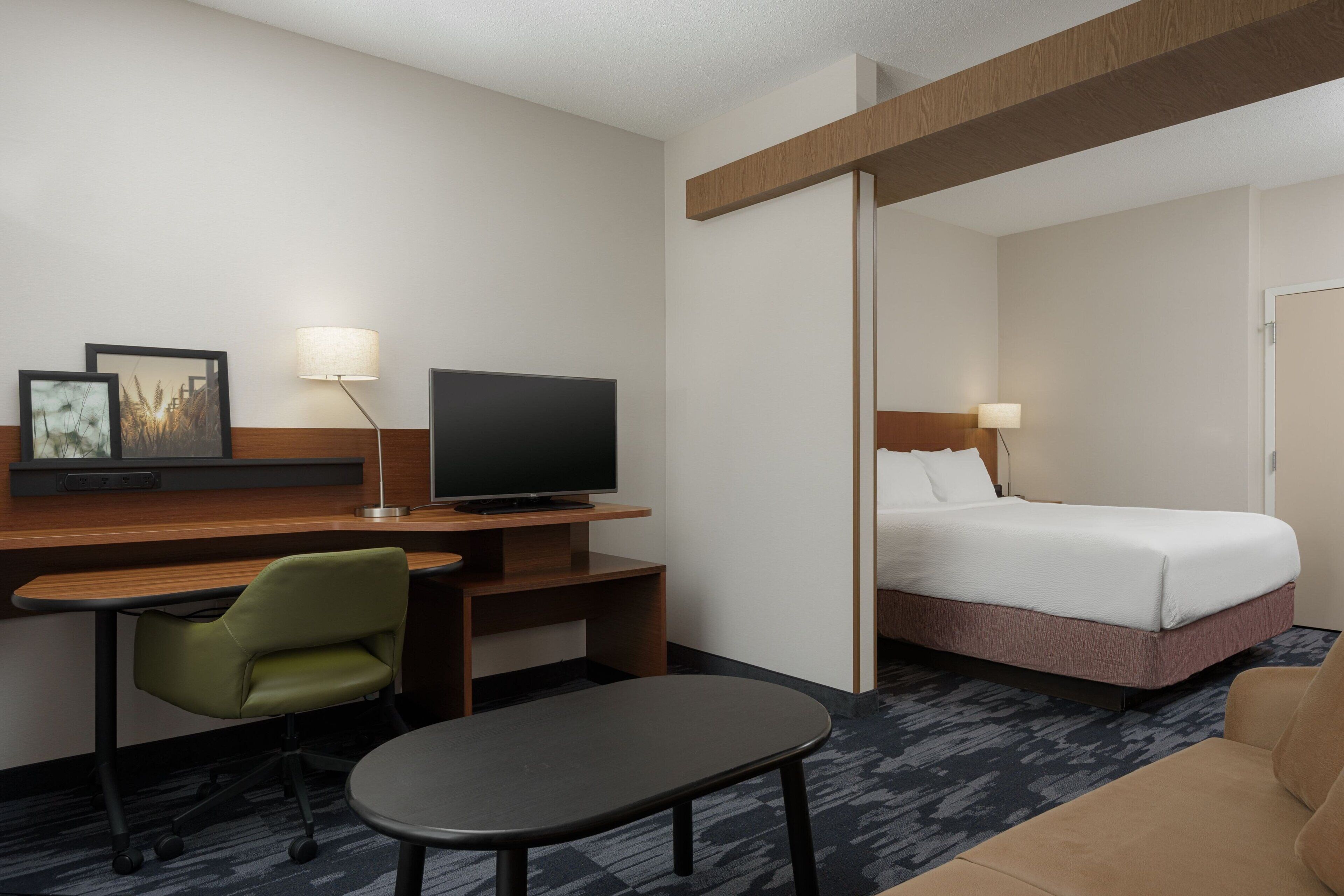 suite, 1 king bed with sofa bed, non smoking | in-room safe, desk, iron/ironing board, free wifi