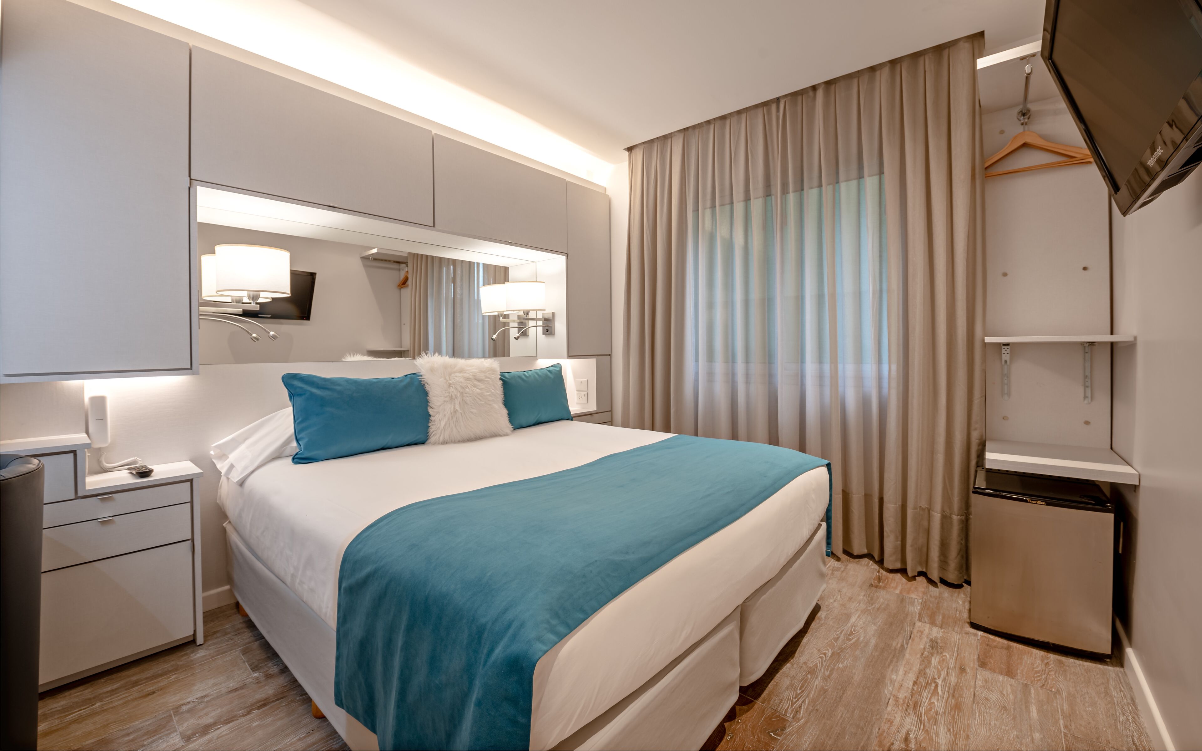 superior double room, 1 double or 2 single beds | minibar, in-room safe, blackout curtains, free cots/infant beds