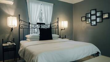 Suite, 1 cama King size, Terraza, en el área del jardín | Ropa de cama de alta calidad, wifi gratis y ropa de cama