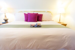 Premium bedding, individually decorated, individually furnished
