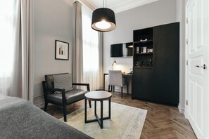 Superior Double Room | Premium bedding, pillow-top beds, minibar, in-room safe - Apotek Hotel by Keahotels (Reykjavik)