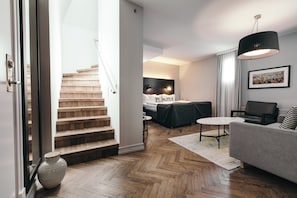 Suíte | Roupas de cama premium, camas com colchões pillow-top, frigobar