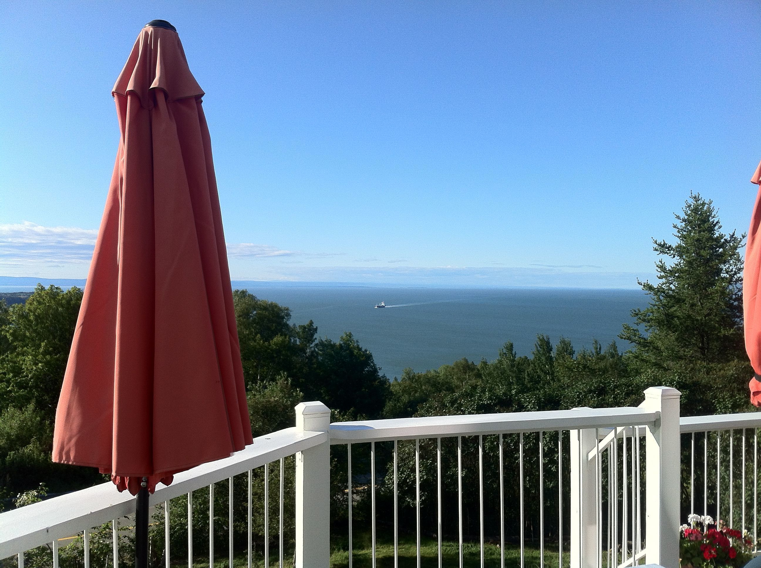 Blick von der Unterkunft