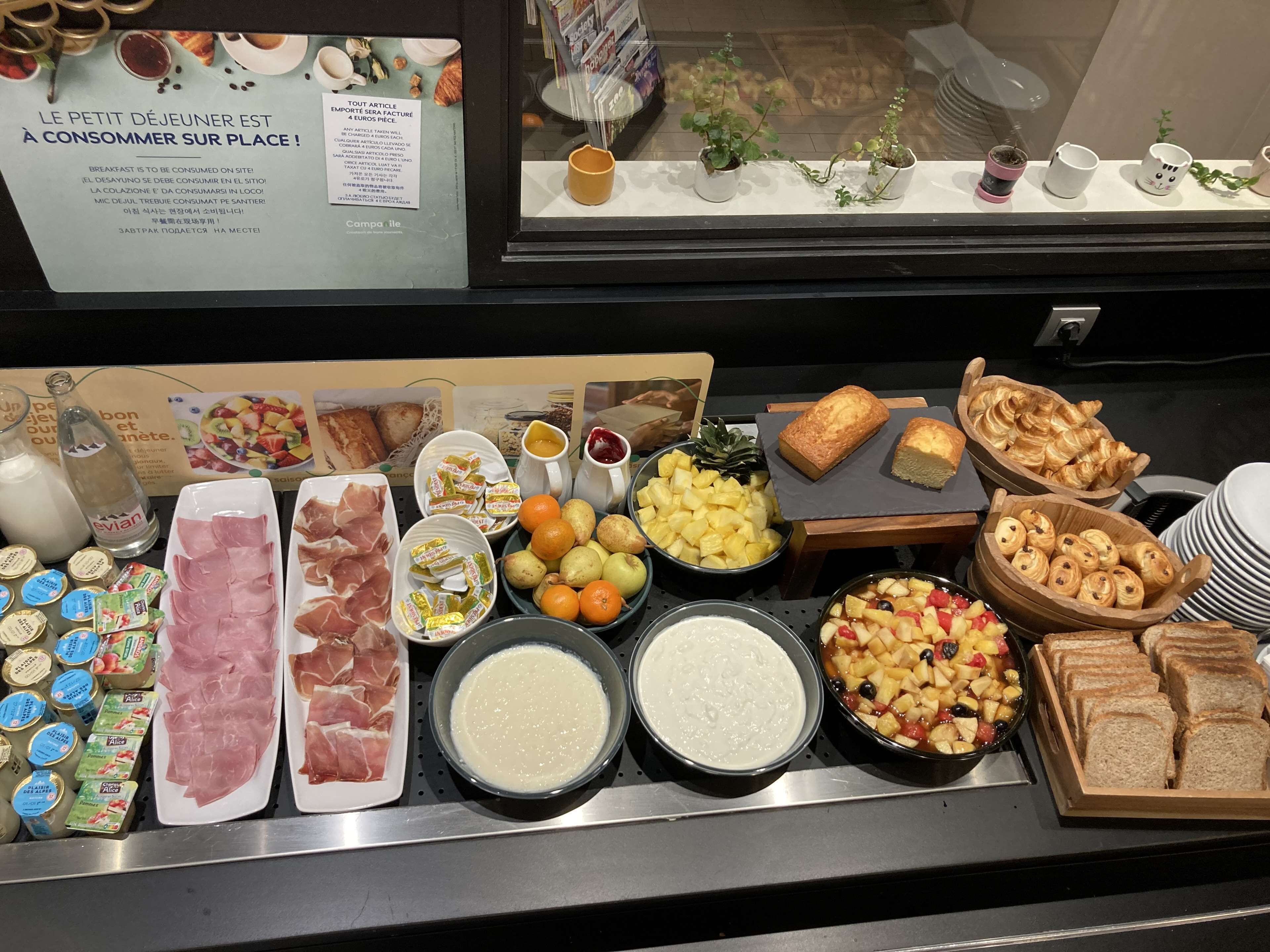 daily buffet breakfast (eur 13.9 per person)
