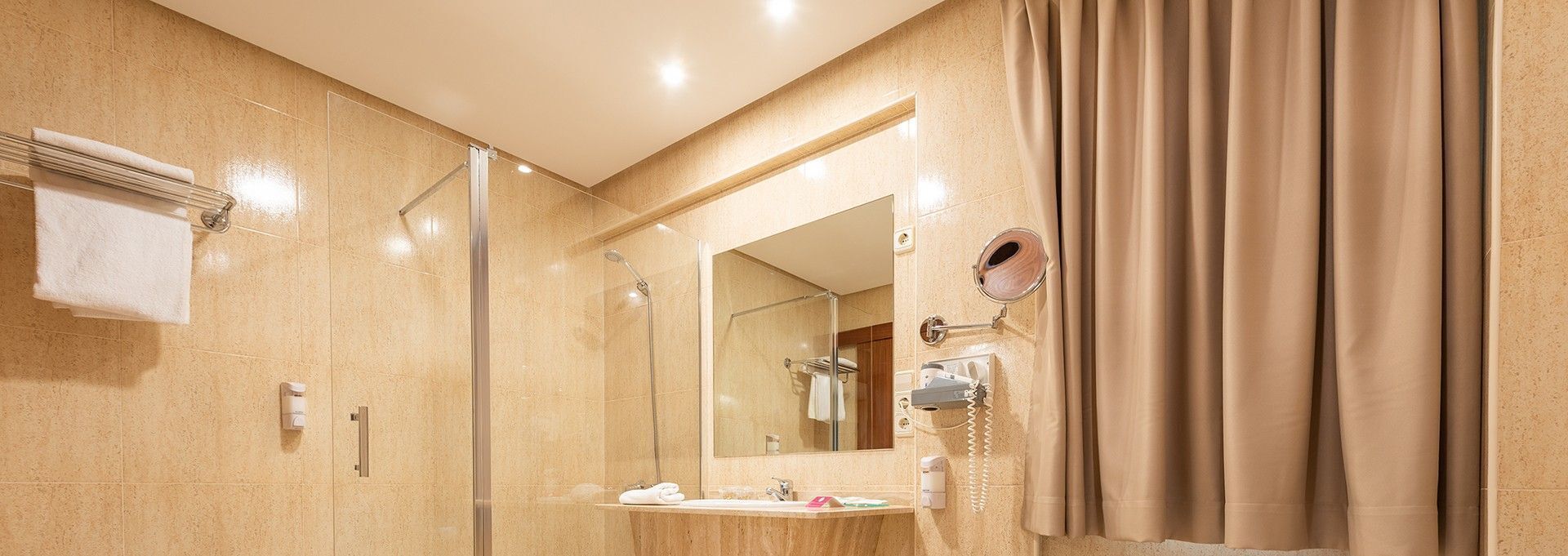 free toiletries, hair dryer, bidet, towels