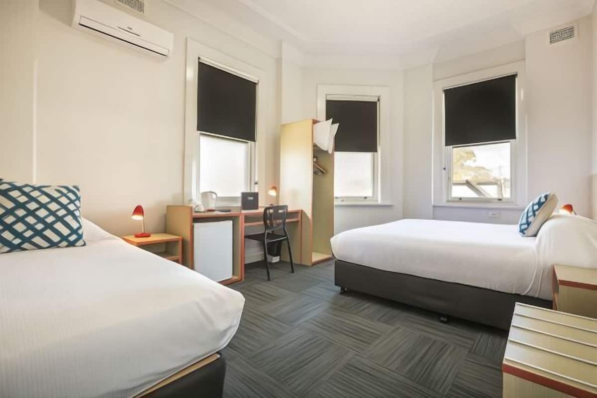 Desk, WiFi (free), bed sheets
