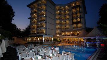 Front of property – evening/night