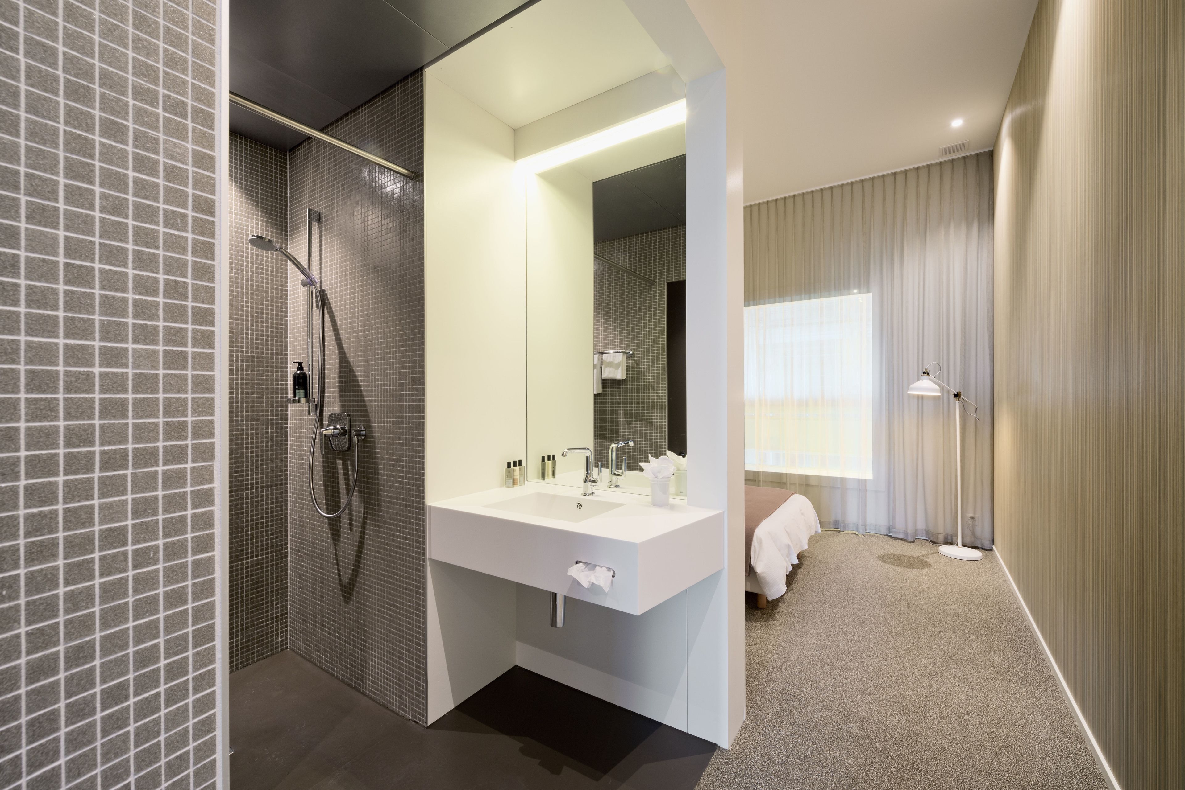 free toiletries, hair dryer, towels, soap