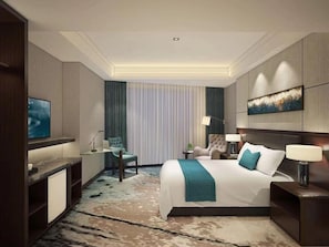 Superior Double Room | Minibar, in-room safe, desk, iron/ironing board - Jin Jiang Royal Palace Hotel (Jiaxing)