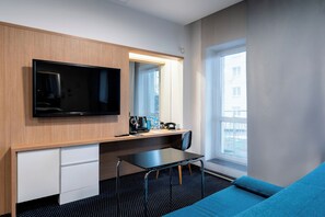 Family Quadruple Room, 1 King Bed with Sofa bed, Non Smoking, Balcony | Premium bedding, minibar, in-room safe, desk - Bonhotel (Minsk)