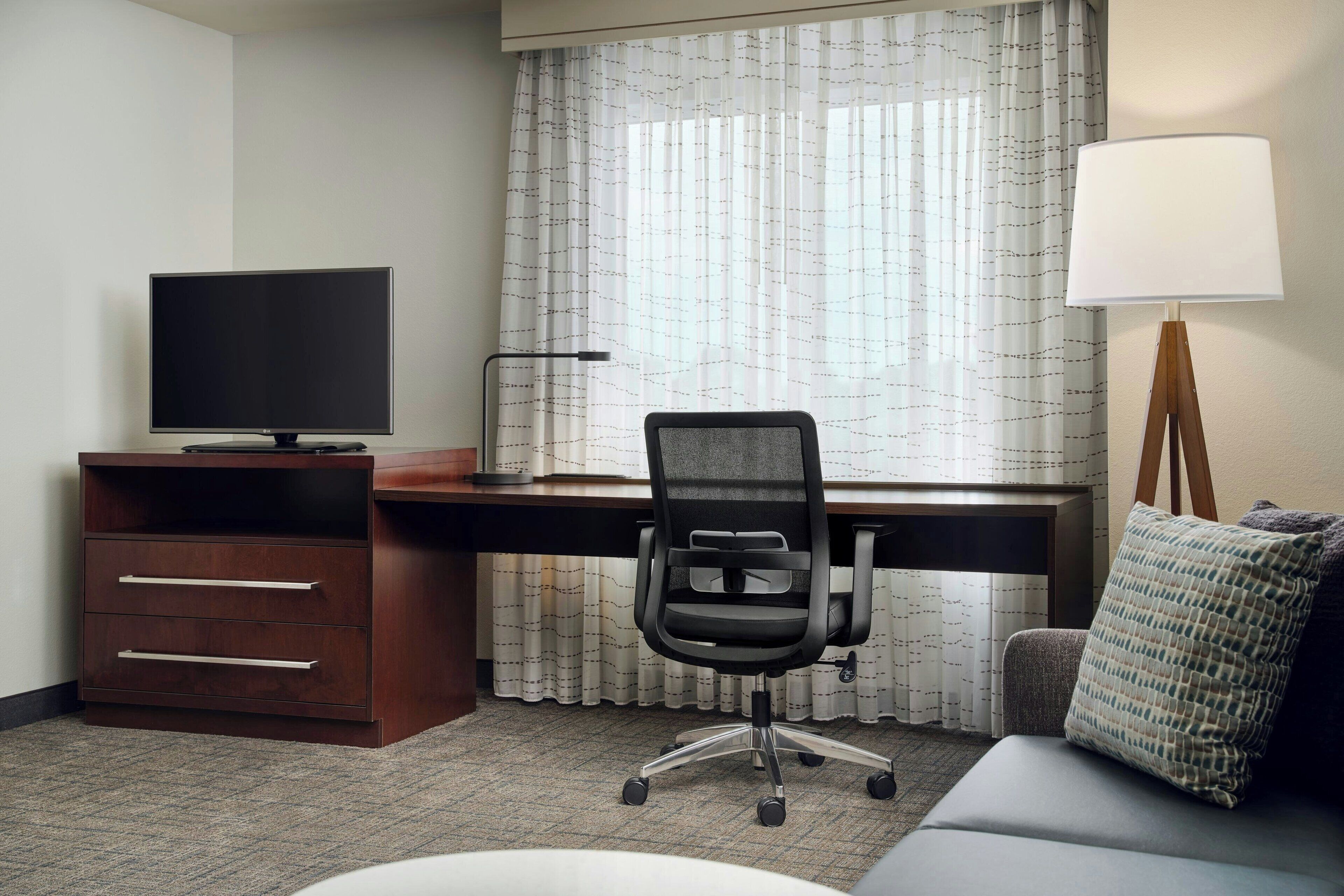 suite, 1 bedroom, non smoking | desk, laptop workspace, blackout curtains, iron/ironing board