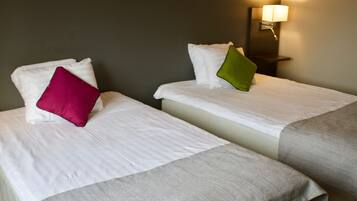 Desk, blackout curtains, cots/infant beds, free WiFi