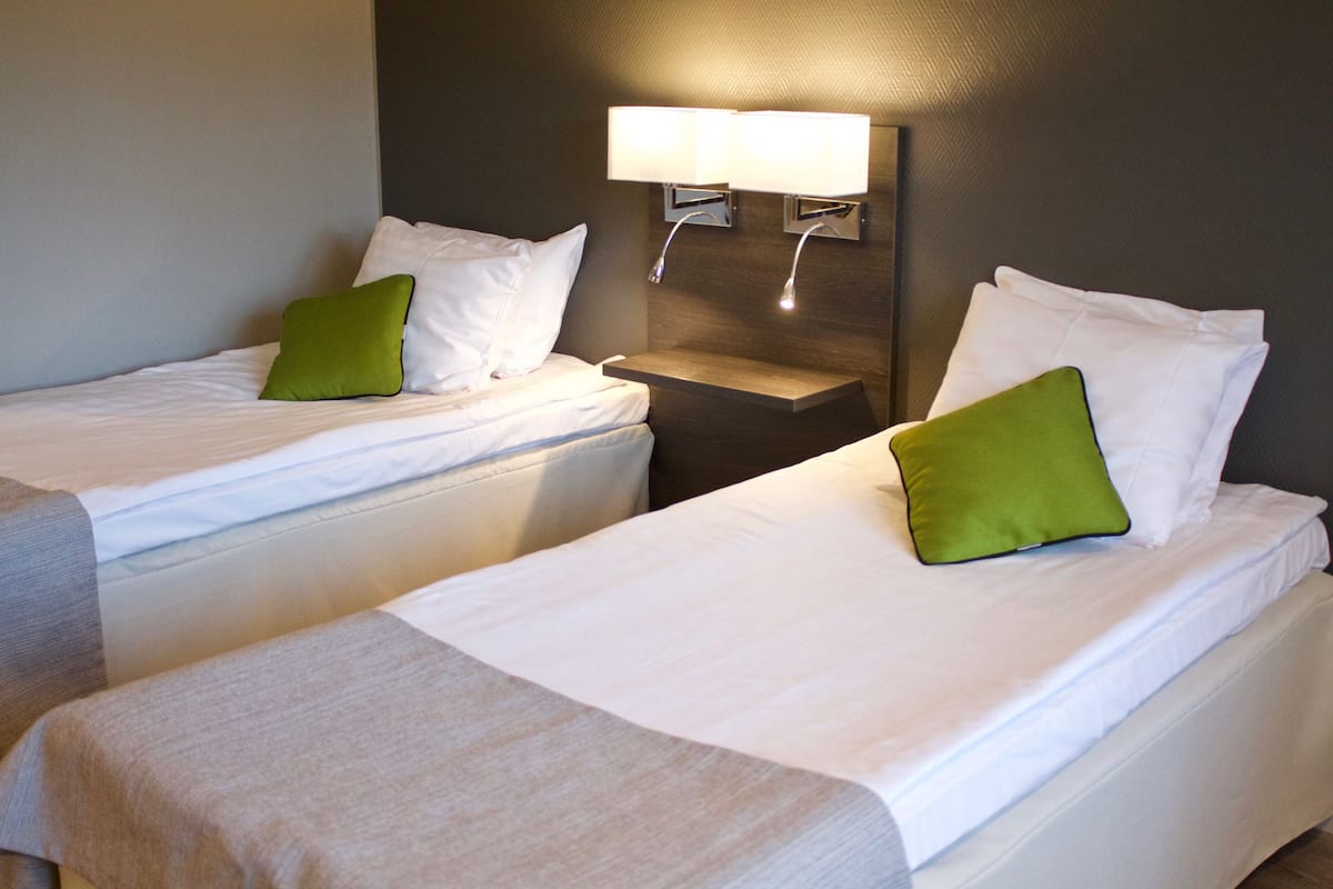 Desk, blackout drapes, cribs (surcharge), WiFi (free)