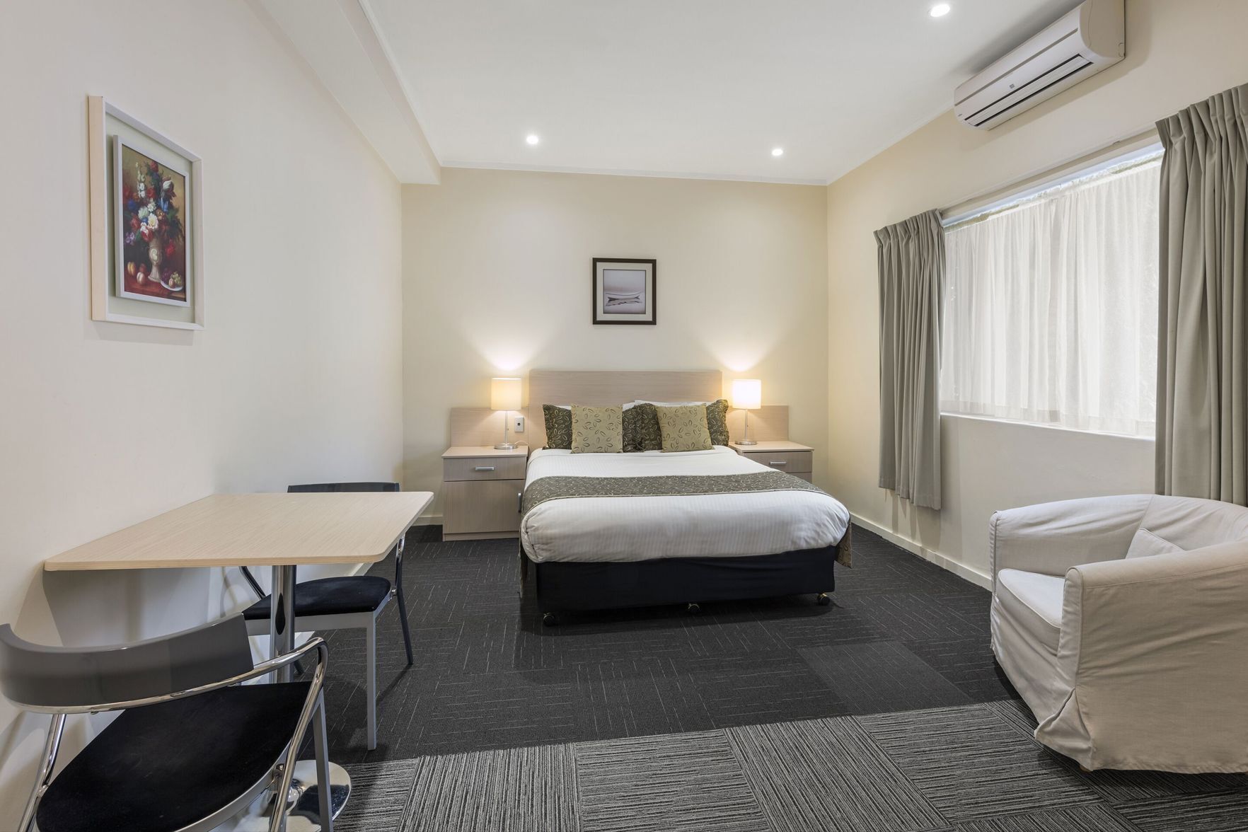 Premium bedding, in-room safe, soundproofing, iron/ironing board