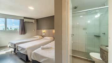 Quarto luxo | Escrivaninha, espaço de trabalho para notebook, quartos à prova de som