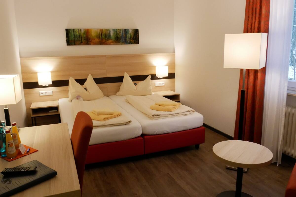 comfort double room | hypo-allergenic bedding, in-room safe, desk, free wifi