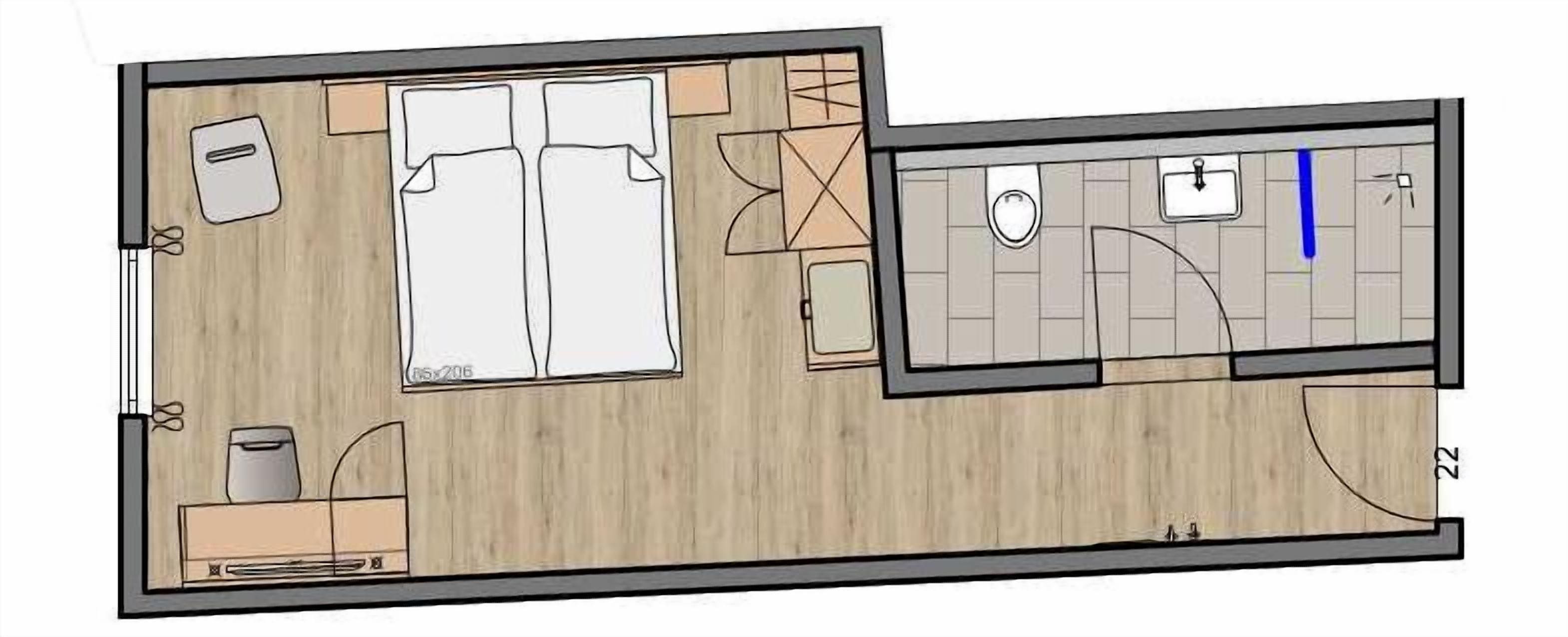 business double room single use | 1 bedroom, minibar, in-room safe, desk