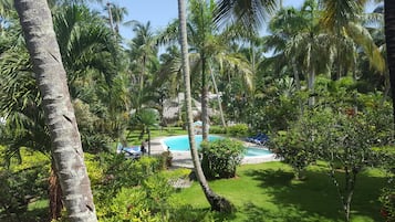 Vue depuis lâhĂ©bergement