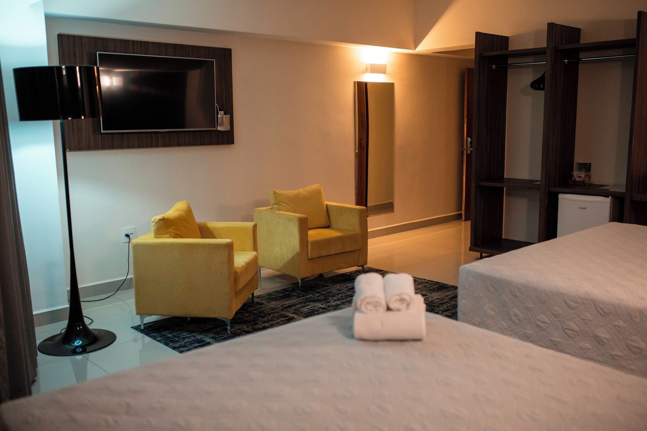 family suite | 1 bedroom, minibar, desk, laptop workspace