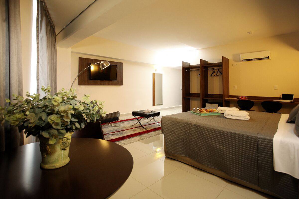 luxury suite | 1 bedroom, minibar, desk, laptop workspace