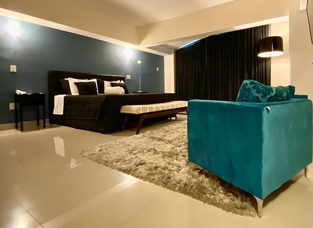 luxury suite | 1 bedroom, minibar, desk, laptop workspace