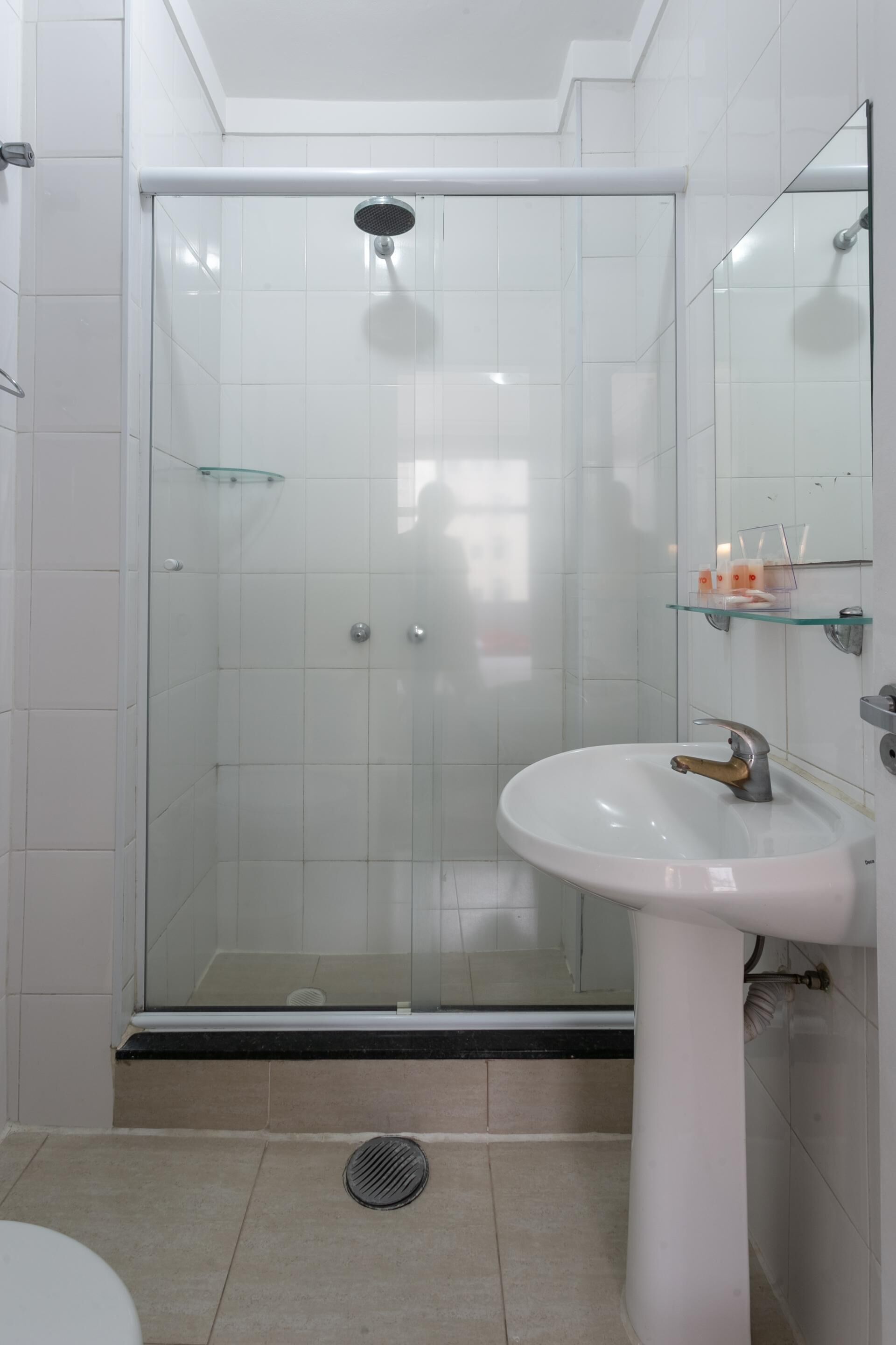 Bathroom | Shower, hair dryer, towels, soap